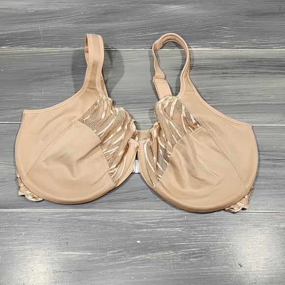 Paramour Angie Front Close Minimizer Bra 38DD Beige Style 115071 - Picture 1 of 9